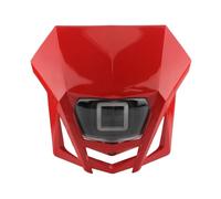 FTJKKVV Placa Faro Motocicleta LED 12V Para Para KLX 150 250 450 Dirt Bike Para Enduro Motocross Accesorios Carenado De Faro Motocicleta Faros Delanteros(Rojo)