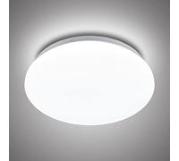 FTL Luces LED de techo para baño, luz blanca fría de 6000 K, 15 W (equivalente a 90 W), CRI>80+, 1500 lm, accesorio de iluminación brillante para cocina, dormitorio, oficina, pasillo, garaje, cuarto