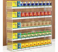 FTOMIKA Estante de exhibición Comercial para Venta minorista: Soporte Transparente para Cigarrillos, vitrinas para Puros montadas en la Pared o en la encimera para supermercados