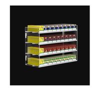 FTOMIKA Estantes de exhibición para Tiendas, supermercados, Estante de exhibición de Cigarrillos, Estante de acrílico Rectangular montado en la Pared para Dulces para Tiendas de conveniencia, empuj