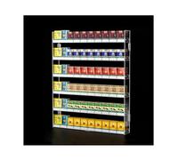 FTOMIKA Exhibidor de Venta minorista para Tienda, Expositor de acrílico Rectangular para Cigarrillos, Expositor de Pared para Cigarrillos, Expositor automático para Cigarrillos