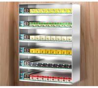 FTOMIKA - Expositor de cigarrillos para tienda al por menor, expositor de pared para tabaco, estantes de armario de aluminio para tienda de conveniencia