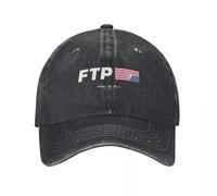 FTP Made in Hell Vaquera Sombrero de béisbol Lavado Moda Gorra de béisbol Masculina