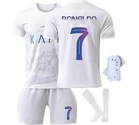 FTRGHNY Camisetas de Futbol Niño y Adulto 2024 2025, Chándal Futbol Niño Conjunto, Equipacion Futbol Niño Equipo de Entrenamiento de Fútbol,Camiseta Niño Futbol, Pantalones, Calcetines y Rodillera