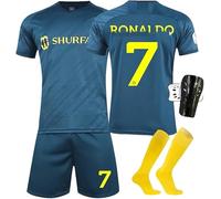 FTRGHNY Camisetas de Futbol Niño y Adulto 2024 2025, Chándal Futbol Niño Conjunto, Equipacion Futbol Niño Equipo de Entrenamiento de Fútbol,Camiseta Niño Futbol, Pantalones, Calcetines y Rodillera
