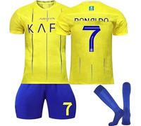 FTRGHNY Camisetas de Futbol Niño y Adulto 2024 2025, Chándal Futbol Niño Conjunto, Equipacion Futbol Niño Equipo de Entrenamiento de Fútbol,Camiseta Niño Futbol, Pantalones, Calcetines y Rodillera