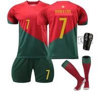 FTRGHNY Camisetas de Futbol Niño y Adulto 2024 2025, Chándal Futbol Niño Conjunto, Equipacion Futbol Niño Equipo de Entrenamiento de Fútbol,Camiseta Niño Futbol, Pantalones, Calcetines y Rodillera
