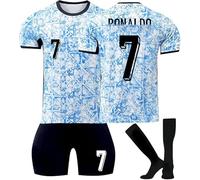 FTRGHNY Camisetas de Futbol Niño y Adulto 2024 2025, Chándal Futbol Niño Conjunto, Equipacion Futbol Niño Equipo de Entrenamiento de Fútbol,Camiseta Niño Futbol, Pantalones, Calcetines y Rodillera