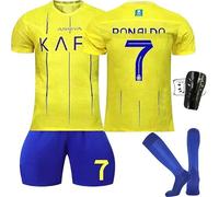 FTRGHNY Camisetas de Futbol Niño y Adulto 2024 2025, Chándal Futbol Niño Conjunto, Equipacion Futbol Niño Equipo de Entrenamiento de Fútbol,Camiseta Niño Futbol, Pantalones, Calcetines y Rodillera