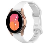 FTRONGRT 20mm Cómodo Correa para Garmin Forerunner 245, Flexible Silicona Reloj de Recambio Ajustable Brazalete Smart Watch Correa. Blanco