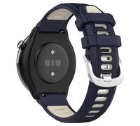 FTRONGRT 20mm Correa para Garmin Forerunner 570 42mm, 20mm Flexible Silicona Reloj de Recambio Ajustable Brazalete Correa. Luz de Estrella Azul Medianoche