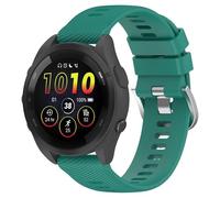 FTRONGRT 20mm Correa para Garmin Vivomove Trend, Correa de Repuesto de Silicona Suave, Cómoda y Ajustable para Garmin Vivomove Trend - Pino Verde