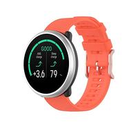 FTRONGRT 20mm Correa para Polar Pacer, Flexible Silicona Reloj de Recambio Ajustable Brazalete Smart Watch Correa.Naranja
