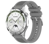 FTRONGRT 22mm Correa Compatible con Amazfit Stratos 3, Silicona Reloj de Recambio Ajustable Brazalete Smart Watch Correa. Hebilla Oficial Gris