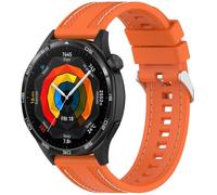 FTRONGRT 22mm Correa Compatible con COROS VERTIX, Silicona Tejida, Suave, Cómodo Correa de Repuesto Compatible con COROS VERTIX - Naranja