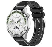 FTRONGRT 22mm Correa Compatible con TicWatch GTX, Silicona Reloj de Recambio Ajustable Brazalete Smart Watch Correa. Hebilla Oficial Negro