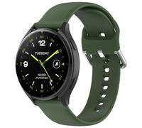 FTRONGRT 22mm Correa para OnePlus Watch 2, Cómodo, Silicona Reloj de Recambio Ajustable Brazalete Smart Watch Correa para OnePlus Watch 2. Talla Grande Ejercito Verde