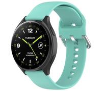 FTRONGRT 22mm Correa para OnePlus Watch 2, Cómodo, Silicona Reloj de Recambio Ajustable Brazalete Smart Watch Correa para OnePlus Watch 2. Talla Pequeña Verde Azulado