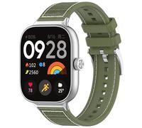 FTRONGRT 22mm Correa para Xiaomi Smart Band 8 Pro, Silicona Reloj de Recambio Ajustable Brazalete Smart Watch Correa. Hebilla Oficial Verde Abeto