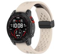 FTRONGRT 26mm Correa Compatible con Garmin Fenix 7X Pro, Suave Silicona y Cómodo, Hebilla Plegable, Correa de Repuesto Compatible con Garmin Fenix 7X Pro. Luz de las Estrellas