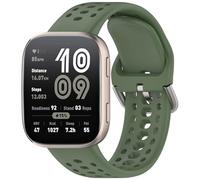 FTRONGRT Correa Compatible con Amazfit Bip 6/Bip Max, Suave Silicona, Cómodo Correa de Repuesto.Verde Oscuro