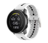 FTRONGRT Correa Compatible con Fossil Hybrid Smartwatch HR, TPU Silicona, Suave Cómodo Correa de Repuesto Compatible con Fossil Hybrid Smartwatch HR. Blanco Negro
