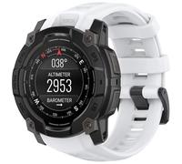 FTRONGRT Correa Compatible con Garmin Instinct 3 45mm, Suave TPU Silicona, Cómodo Correa de Repuesto Compatible con Garmin Instinct 3 45mm.Blanco Montaña Lejana