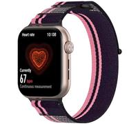 FTRONGRT Correa Compatible con Honor Watch 5, Fácil de Instalar y Desmontar, Correa de Repuesto Adhesiva con Patrón Tejido Compatible con Honor Watch 5 Mirar. Rosa Morado