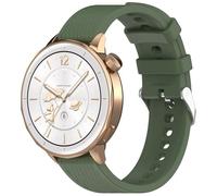 FTRONGRT Correa Compatible con OnePlus Watch 3 43mm / Oppo Watch X2 Mini, Suave Silicona, Cómodo Correa de Repuesto.Verde Oscuro