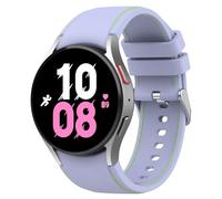 FTRONGRT Correa Compatible con Samsung Galaxy Watch 6 Classic, TPU Silicona, Suave y Cómodo, Correa de Repuesto Compatible con Samsung Galaxy Watch 6 Classic-Hebilla Plateada Violetas