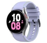 FTRONGRT Correa Compatible con Samsung Galaxy Watch 6, TPU Silicona, Suave y Cómodo, Correa de Repuesto Compatible con Samsung Galaxy Watch 6-Hebilla Negra Violetas