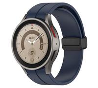 FTRONGRT Correa Compatible con Samsung Galaxy Watch 7/Watch FE, Silicona TPU, Suave y Cómodo, Correa de Repuesto Compatible con Samsung Galaxy Watch 7/Watch FE.Hebilla Negra Azul Medianoche