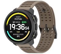 FTRONGRT Correa Compatible con SUUNTO Nautic S, Suave Silicona, Cómodo Correa de Repuesto.Marrón Humo Pino