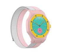 FTRONGRT Correa Compatible con Swatch Royal Pop, Fácil de Instalar y Desmontar, Pasta Trenzada Reemplace la Correa.Rosa