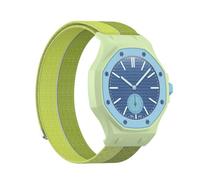 FTRONGRT Correa Compatible con Swatch Royal Pop, Fácil de Instalar y Desmontar, Pasta Trenzada Reemplace la Correa.Verde
