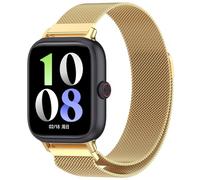 FTRONGRT Correa Compatible con vivo iQOO Watch GT/vivo Watch GT, Metal Correa de Repuesto, Fácil de Instalar y Desmontar. Oro