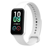 FTRONGRT Correa para Amazfit Band 7, Flexible Silicona Reloj de Recambio Ajustable Brazalete Smart Watch Correa - Blanco
