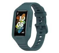 FTRONGRT Correa para Huawei Band 9, Flexible Silicona Reloj de Recambio Ajustable Brazalete Smart Watch Correa.Colinas Verdes