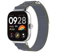 FTRONGRT Correa para Xiaomi Redmi Watch 4, Patrón de Tela Tejida, Cinta Adhesiva para Ajustar el Tamaño,Correa de Repuesto para Xiaomi Redmi Watch 4 Mirar. Gris Verdoso