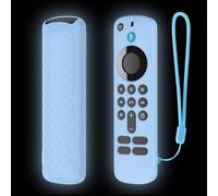 FTRONGRT Funda Compatible con 2025 Amazon Fire TV Stick 4K / Amazon Fire TV Stick HD (Últimos Modelos), Ultrafino Silicona, Anti-Caída, Anti Choques Mando a Distancia Funda Protectora.Azul Luminoso