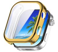 FTRONGRT Funda Compatible con Amazfit Active MAX, Galvanizado TPU Suave, Todo Incluido, Anti-Rasguños Mirar Estuche Protector. Oro