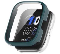 FTRONGRT Funda Compatible con Amazfit Bip 5 Unity, PC + Película Templada, Antirayaduras Todo Incluido, Funda Protectora Compatible con Amazfit Bip 5 Unity Mirar.Pino Aguja Verde