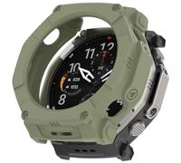 FTRONGRT Funda Compatible con Amazfit T-Rex Ultra 2, TPU Suave, Anti-Rasguños, Hueco Mirar Estuche Protector. Verde Selva