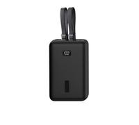 FTRONGRT Funda Compatible con Anker Zolo 20000mAh 30W Power Bank, a Prova di Polvere, Anti-Caída, Banco de Energía Silicone Custodia Protettiva. Negro