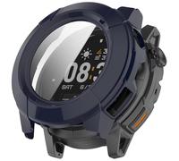 FTRONGRT Funda Compatible con COROS Nomad, PC + Película Templada, Protección Todo Incluido Anti-Rasguños Estuche Protector. Azul Tinta