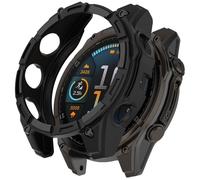 FTRONGRT Funda Compatible con Garmin Fenix 8 51mm, TPU Suave, Anti-Rasguños, Mirar Estuche Protector Compatible con Garmin Fenix 8 51mm. Negro