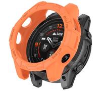 FTRONGRT Funda Compatible con Garmin Fenix E 47mm, TPU Suave, Anti-Rasguños, Mirar Estuche Protector Compatible con Garmin Fenix E 47mm. Naranja