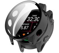 FTRONGRT Funda Compatible con Garmin Forerunner 570 42mm, PC + Película Templada, Todo Incluido Anti-Rasguños Estuche Protector Compatible con Garmin Forerunner 570 42mm. Negro