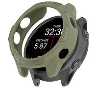 FTRONGRT Funda Compatible con Garmin Forerunner 70/170, TPU Suave, Anti-Rasguños, Hueco Mirar Estuche Protector. Verde Selva