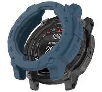 FTRONGRT Funda Compatible con Garmin Instinct 3 45mm, TPU Suave, Anti-Rasguños, Mirar Estuche Protector Compatible con Garmin Instinct 3 45mm. Azul